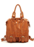 23*9*33cm Popular Retro Brown 23*9*33cm PU Womens Convertible Bag