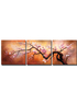 Plum Blossom toile peintures &agrave; l'huile &agrave; la main groupe