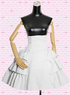 Jupe de lolita Jabots Taille Empire Coton Blanche 