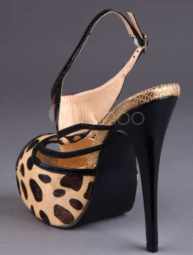 yellow leopard print heels