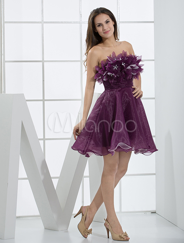 Elegant-Mini-Grape-Strapless-Tulle-Womens-Homecoming-Dress-118730 ... Elegant-Mini-Grape-Strapless-Tulle-Womens-Homecoming-Dress-118730 ...