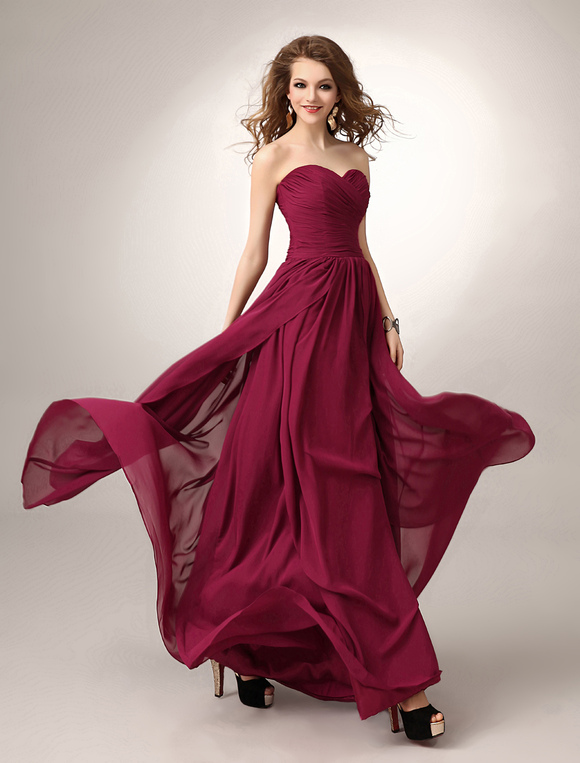 Robe Longue Bordeaux Demoiselle D Honneur - robe demoiselle d honneur en chiffon bordeaux avec Robe Longue Bordeaux Demoiselle D Honneur - robe demoiselle d honneur en chiffon bordeaux avec