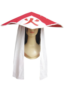 Chapeau de cosplay comme Hokage de Naruto rouge