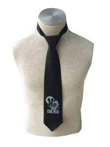 Toussaint Cosplay Cravate noire imprimée de cosplay One Piece