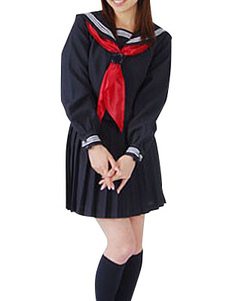 Costume de cosplay noir de School Uniform