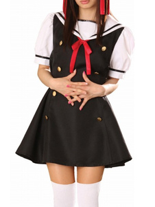 Cosplay Costume Uniforme Scolaire Marin Manches Courtes