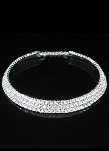 Collier pour mariée en rhinestone pour mariée