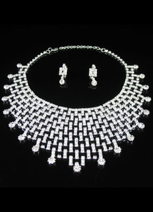 Ensemblede bijoux en strass pour le mariage