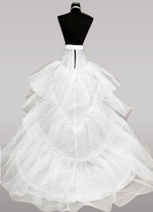 Jupon cerceau blanc pour la mariée