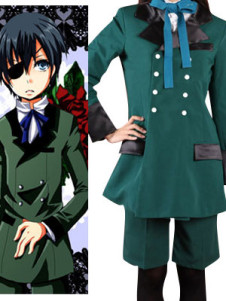 Toussaint Cosplay Costume noir Butler