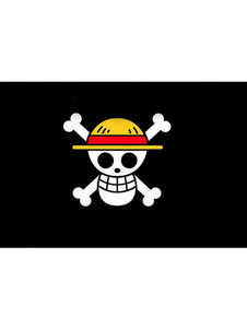 Drapeau noir de cosplay dans One Piece
