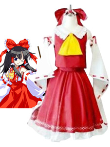 Toussaint Cosplay Costume comme Hakurei Reimu de Touhou Project