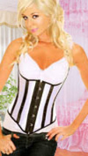 White Satin Sexy Corset