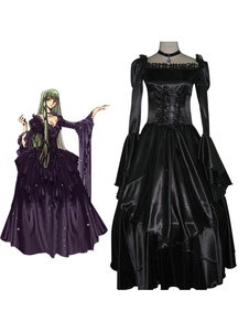Robe élégante noire de cosplay de Code Geass