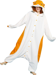 Pyjama à capuche d'une pièce de hamster Kigurumi