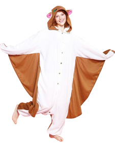 Pyjama d'une pièce d'écureuil volant Kigurumi