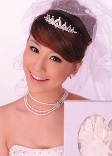 Ensemblede bijoux doux de mariage rhinestone