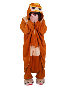 Confortable pyjama d'une pièce comme chouette