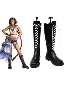 Chaussures de cosplay comme Yuna de Final Fantasy