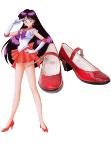 Chaussures Cosplay de Sailor Moon Hino Rei