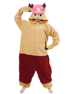 Pyjama d'une pièce sans chapeau rose Kigurumi