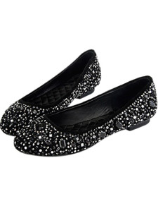 Black Flat Pointed Toe Fashion Shoes