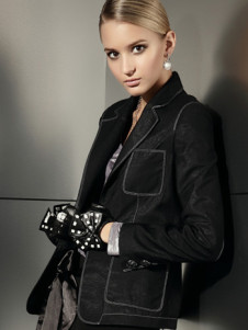 Intellectual Black 100% Cotton Women’s Coat