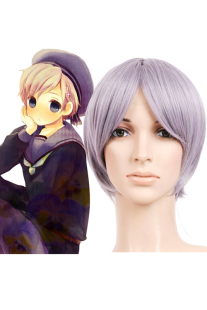 Toussaint Cosplay Perruque Violet Clair 30cm puissances de l'Axe Hetalia Norvège Nylon