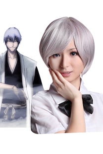 Toussaint Cosplay Perruque comme Ichimaru Gin de Bleach