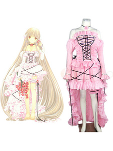 Toussaint Cosplay Costume rose comme Chii de Chobits