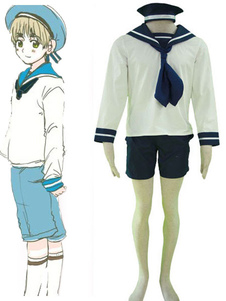 Toussaint Cosplay Costume de sailor comme SouthItaly Lovino Vargas dans Axis Powers Hetalia