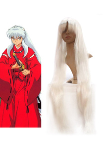 Toussaint Cosplay Perruque comme Inuyasha dans InuYasha