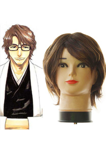 40cm Aizen Sousuke Bleach Cosplay Wig
