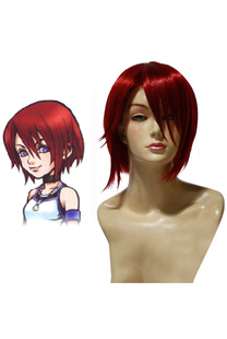 Cosplay perruque rouge magnifique comme Kairi de Kingdom Hearts