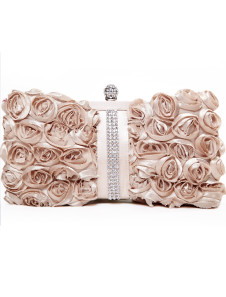 Sweet 27*13cm Satin Womens Bridal Purse