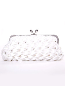 Popular Drape 26*13cm Satin Womens Bridal Purse