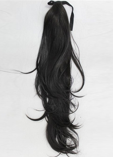 Extensions de cheveux femmes Kanekalon, brunes 50 cm