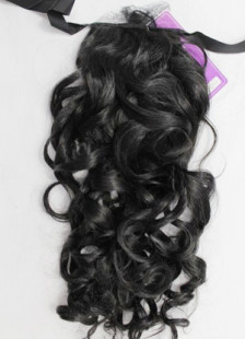 Extensions de cheveux femmes Kanekalon brunes 50 cm