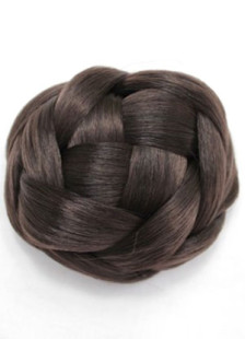 Extensions de cheveux uniques femmes Kanekalon B, châtain brunes 9*9cm
