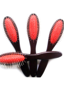 Coffee 18cm Wood Handle Air Bag Comb