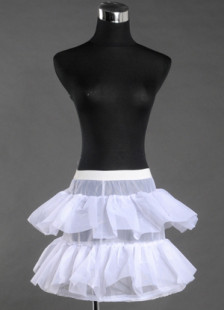 Jupon de mariage pour enfant, doublure en filet, blanc, 35cm