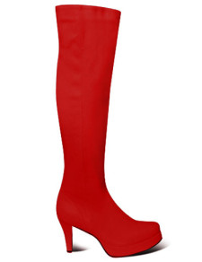 Red Stiletto High Heel Platform Women's Sexy Boots