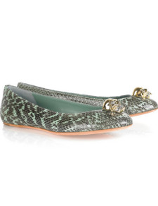 Colorful Cowhide 4 7/10'' High Heel Fashion Shoes