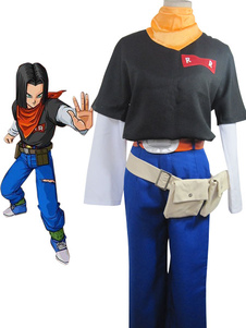 Dragon Ball Andriod 17 Cosplay Costume Lapis Cosplay uniforme tissu en laine Rolle