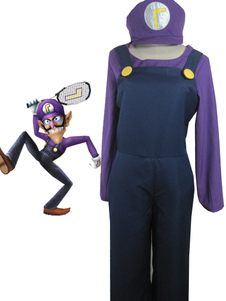 Waluigi dans Super Mario Bros cosplay costume