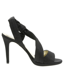 Fabulous Black 4’’ High Heel 4/5’’ Platform Open Toe Satin Fashion Prom Shoes