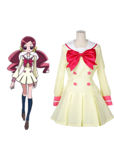 Heart School Catch Uniforme Satin Tissu Cosplay Costume