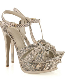 Gorgeous Snake 5 1/2'' Heel Platform Cowhide Fashion Shoes