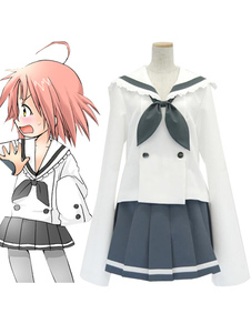 Toussaint Cosplay Costume Ryou-Ou Gakuen High Uniforms From scolaire dans Lucky star
