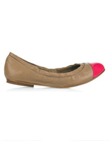Sweet Fuchsia Sheepskin Womens Fashion Ballet Flats